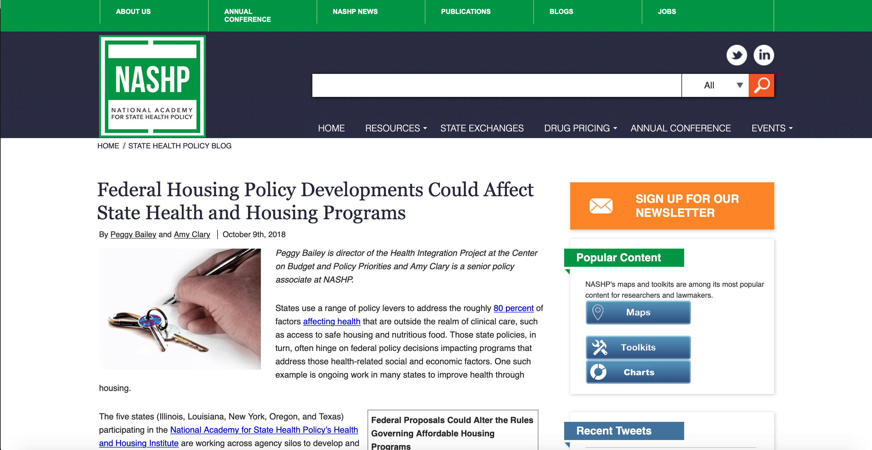 Federal Housing Policy Developments Could Affect State Health and